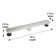36" Linear Shower Drain with Compact Grid Pattern Grate