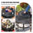 47.24"Outdoor Courtyard Leisure Cast Aluminum Baking Table with Electric Fire