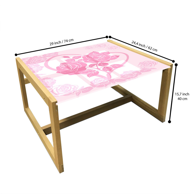 Jahzon Sled Coffee Table, 40cm H x 74cm W x 62cm D