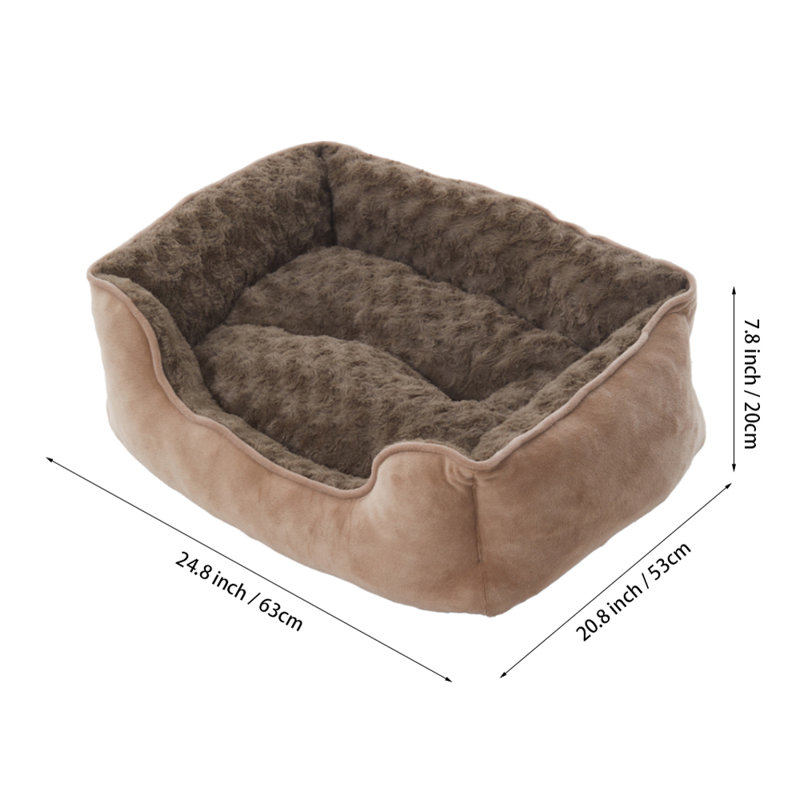Berne Pet Bed, 20cm H x 63cm W x 53cm D