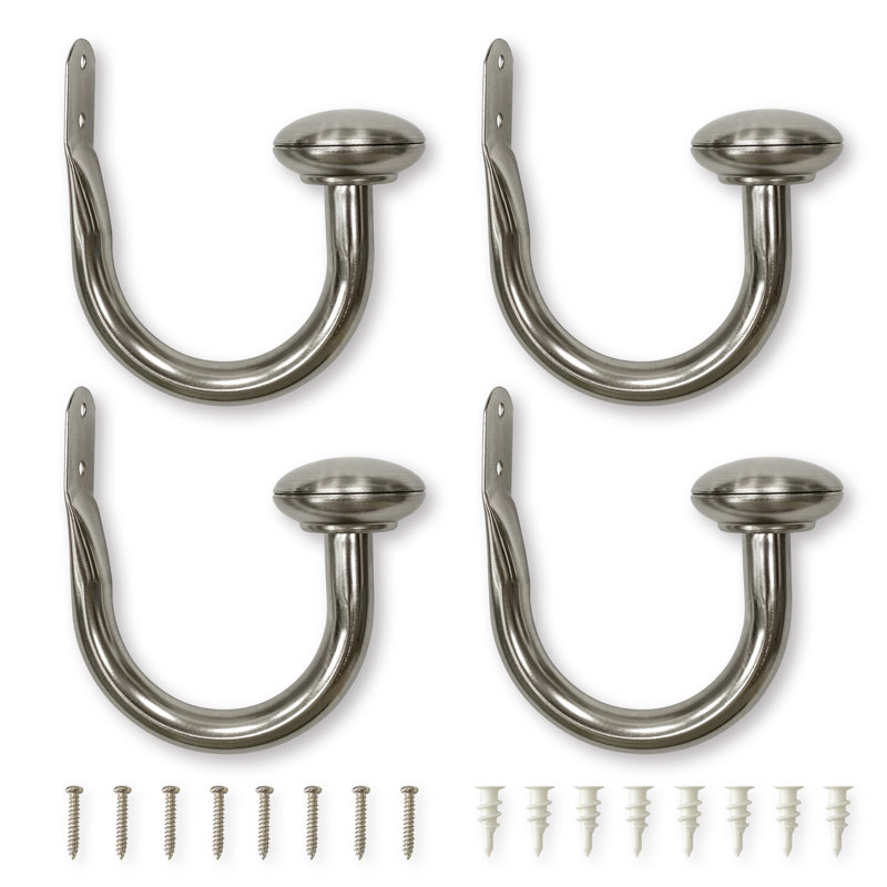 Retenue de rideau 5,9 po, Nickel brossé