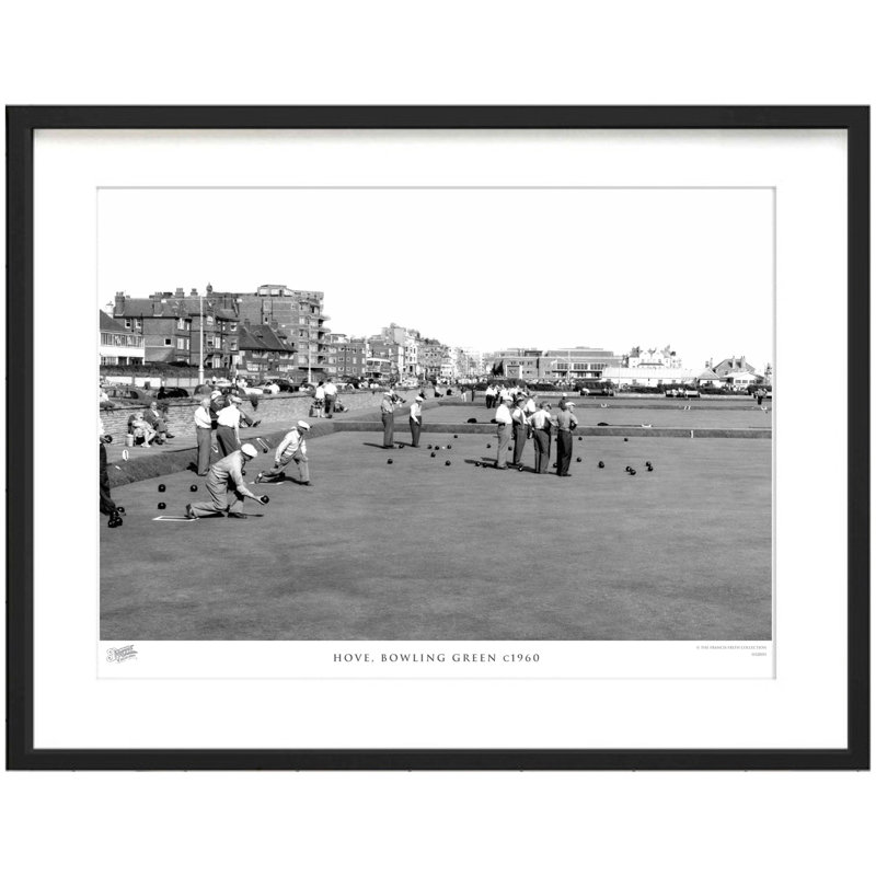 Hove, Bowling Green C1960 by Francis Frith - Single Picture Frame Print, 45cm H x 60cm W x 2.3cm D