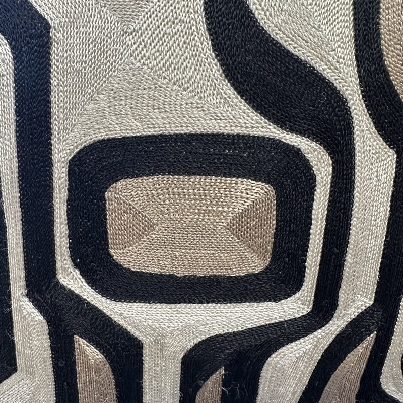 Urban Retro Grid Throw Pillow