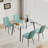 5 - Piece Rectangle Glass Dining Set-1409891156-1409891154