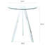 Table ronde en verre trempé Chic