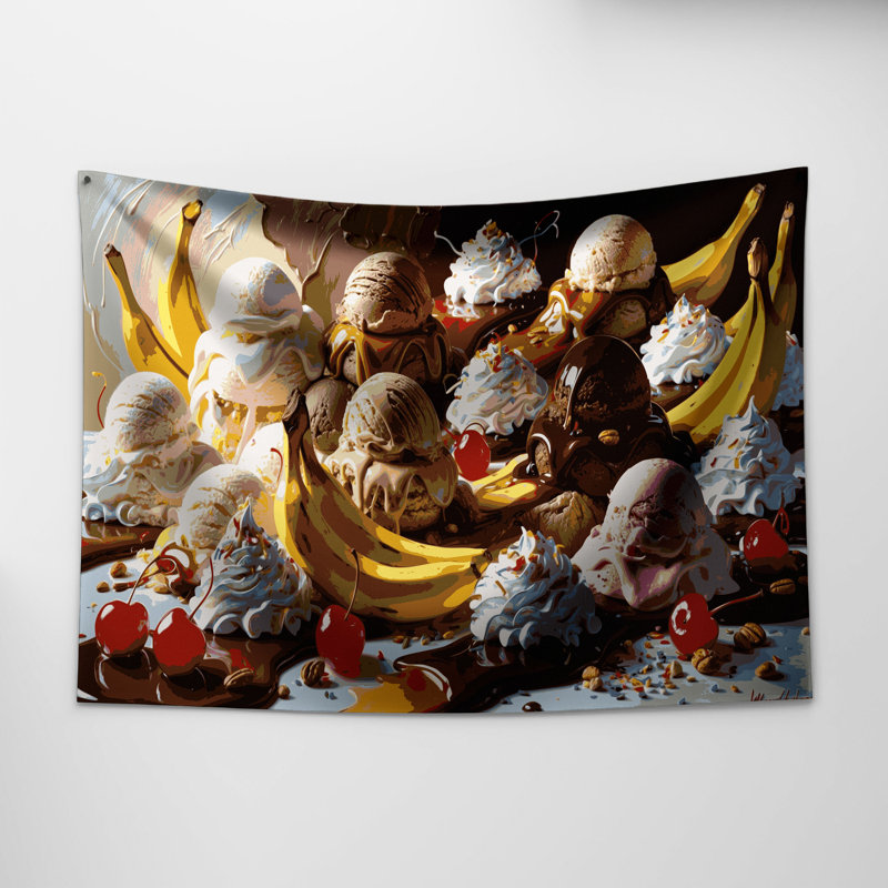 Tapisserie murale Desserts Banana, 26 po x 36 po