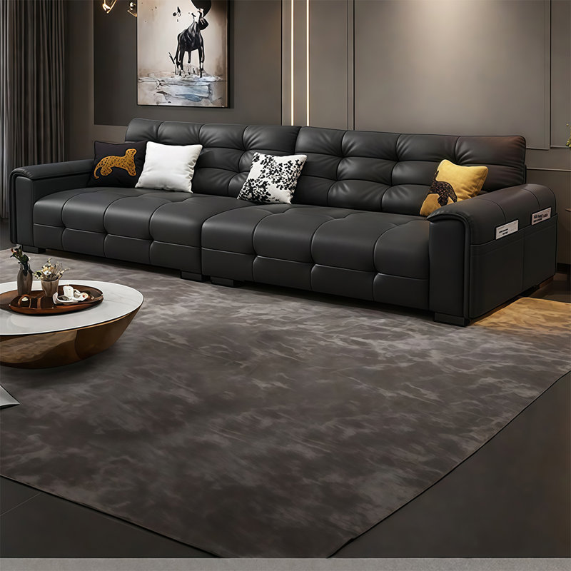 Canapé de luxe American, H 35,43 po x l 141,73 po x P 37,4 po