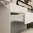 Hirst Solid and Manufactured Wood Vanity Desk with Adjustable Mirror