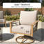 5 - Person Patio Conversation Set With Swiveling Lounge Chairs