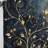 Golden Branch Tree Luminous Tangle I - Traditional Velvet Curtain - Room Darkening - 1 Panel-107830746