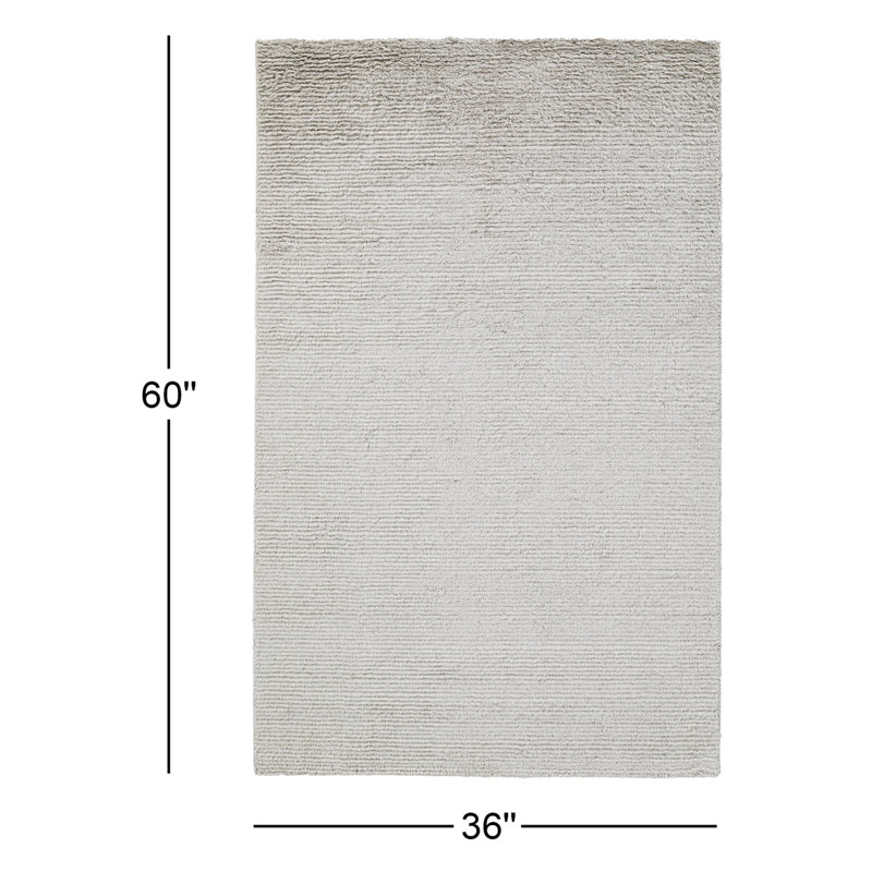 Danberry Hand Tufted Wool Indoor Rug, Rectangle 3' x 5'
