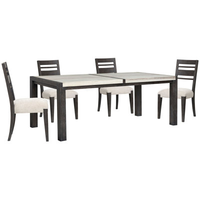 Rectangular Dining Table With 4 Side Chairs