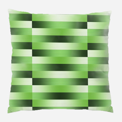 Striped Microsuede Reversible Throw Pillow