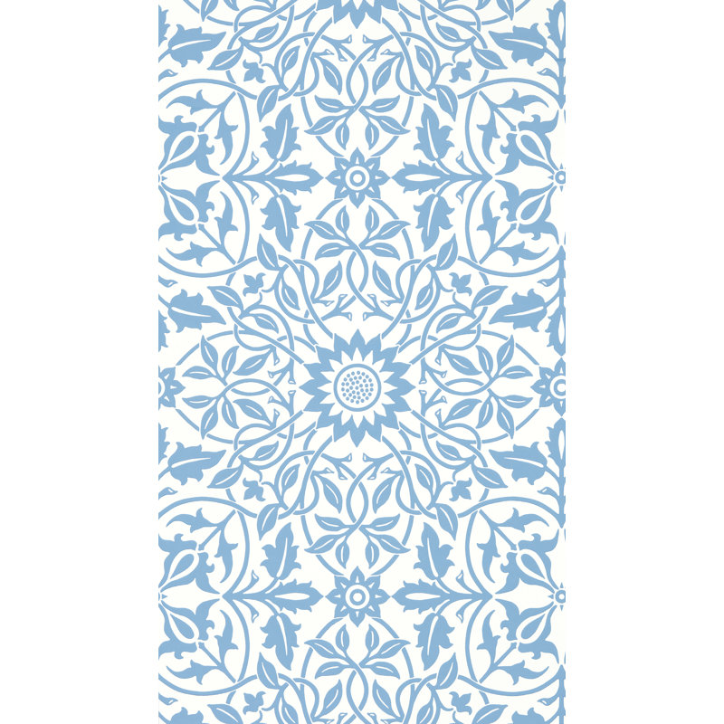 St James Ceiling Wallpaper, China Blue