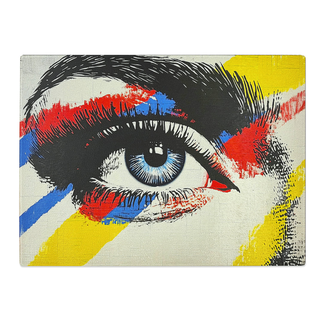 Pop Art Eye  Glass Chopping Board