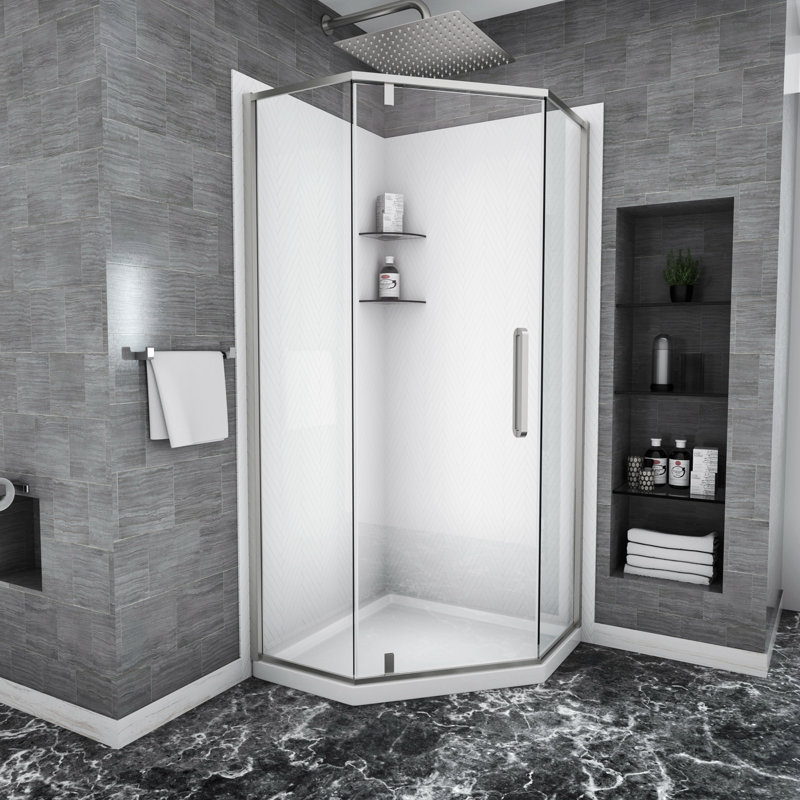 Porte de douche l 34,00 po x H 31 po