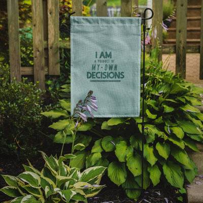Double Sided 15 in. H x 11 in. W Polyester Garden flag