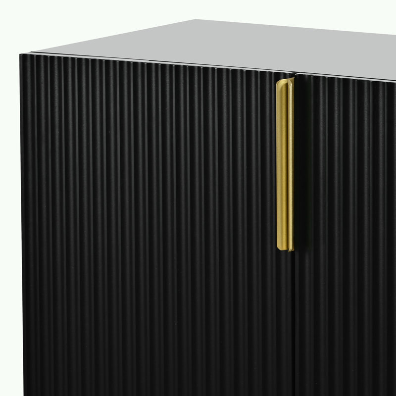 Prahlad 60'' Console Table, Black