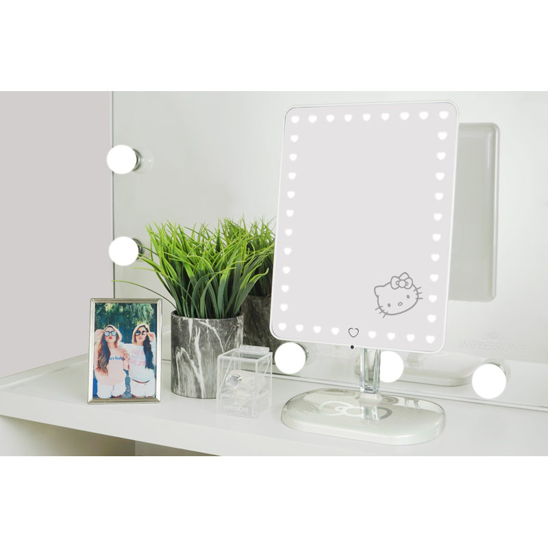 Touch Pro Makeup Mirror with LED Lights and Bluetooth Speaker 360 Adjustable Rotation Vanity Mirror