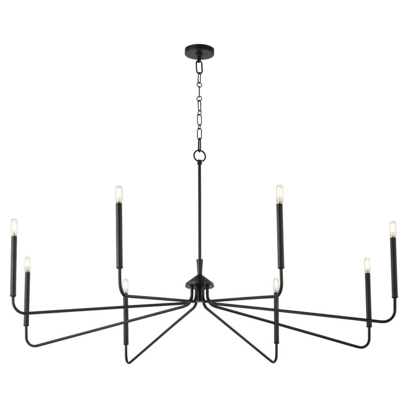 Adlea Chandelier, Matte Black