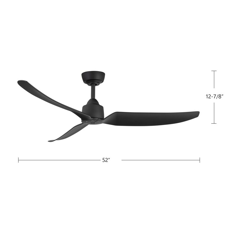Hugo Smart Outdoor Downrod Ceiling Fan, White