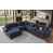 Polyester bleu foncé