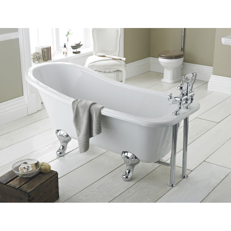 Brockley 1700mm x 730mm Soaking Acrylic Bathtub