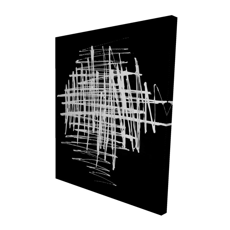 Contrast - White Shapes Canvas for Elegant Home Decor