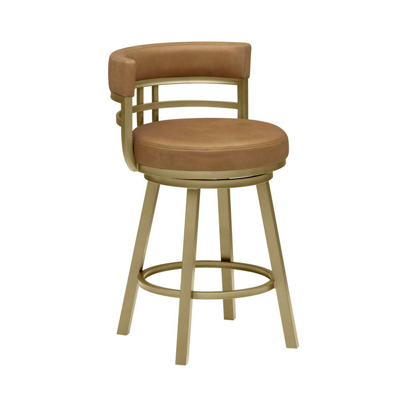 Tabouret de bar pivotant Sorrento, sans accoudoirs, en métal, hauteur comptoir ou bar, Crépuscule canyon