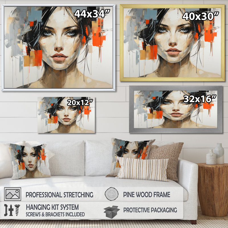 «Valentino Fashion Portrait III», reproduction sur toile, 24" H x 32" W, Toile tendue
