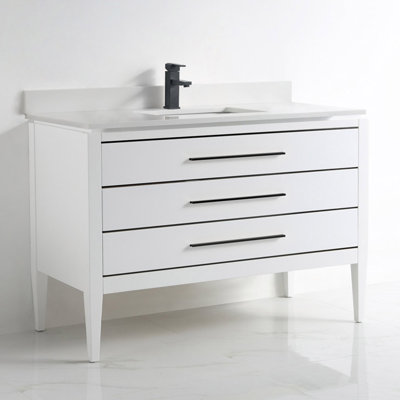 48'' Single Bathroom Vanity Base Only