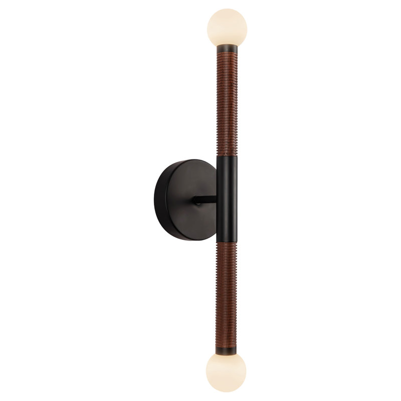 Serville 23-In Wall/Vanity Light, Noir