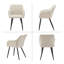 Priscilla 50cm H Linen Upholstered Metal Armchair-139514086