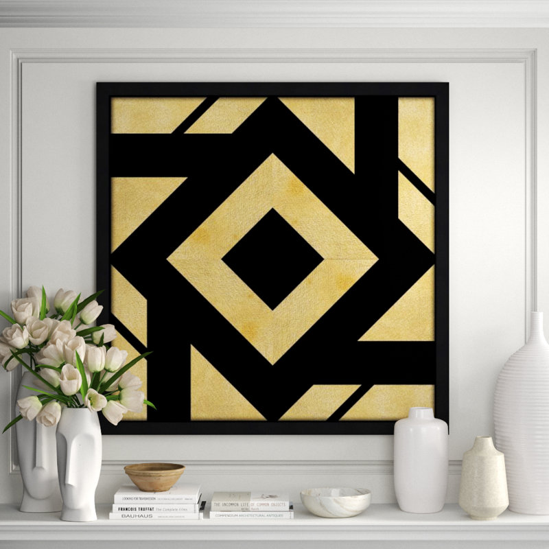 Criss Cross II Print by Elena Carlie, Glass Coat, 40" H x 40" W