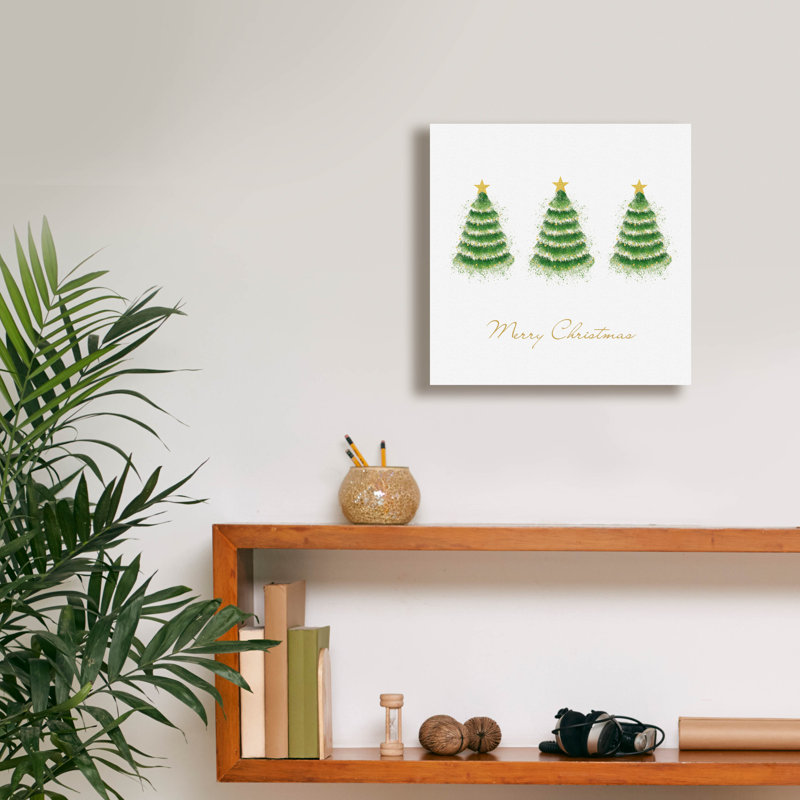  «Fir Trees» par Elle Media Group, art mural sur toile, H 12 po x l 12 po