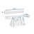 Leifheit Wall Mounted Clothes Drying Rack with 5 Rods and Foldable Design, White