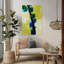 «Neon Solstice», art abstrait contemporain audacieux-770659448