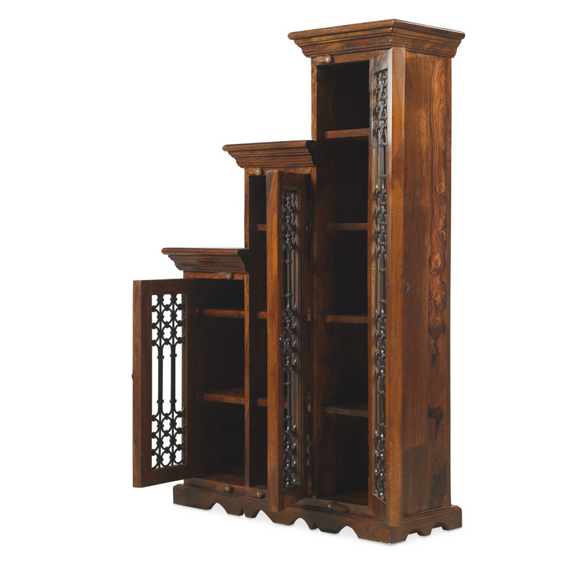 Ironwork Solid Wood 118cm H Media Cabinet