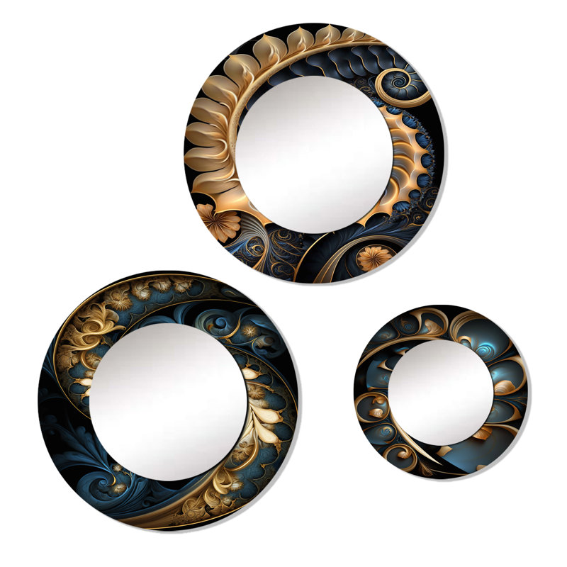 Ensemble de 3 miroirs en aluminium Elijahray