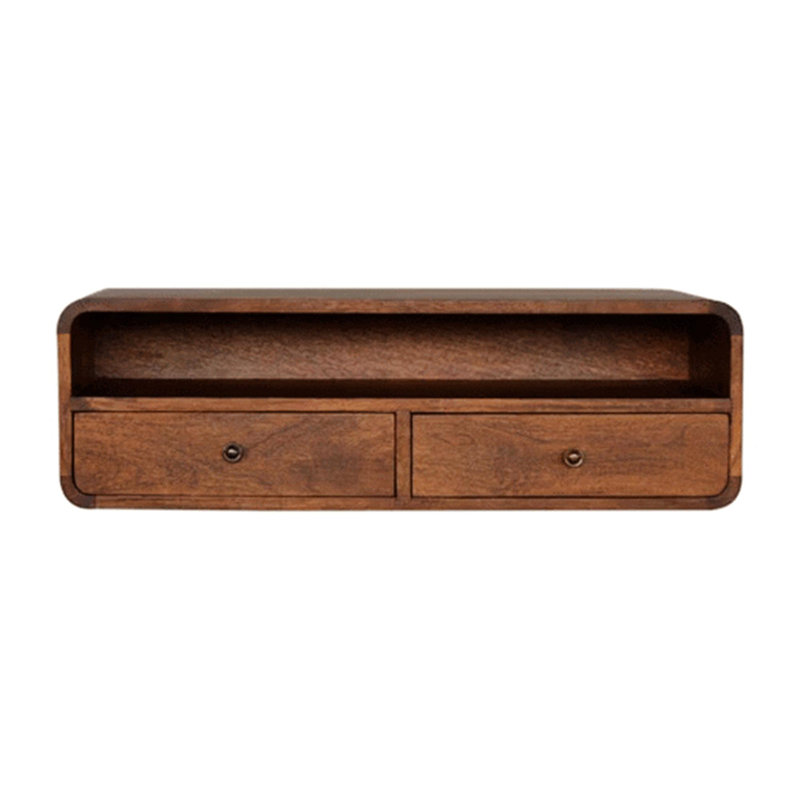 Console en bois massif Pacjo 35,42 po