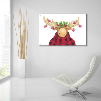 «Christmas Moose» par - Impression sans cadre