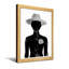 Silhouette abstraite avec chapeau et rose-2125144759-2125144758-2125144757