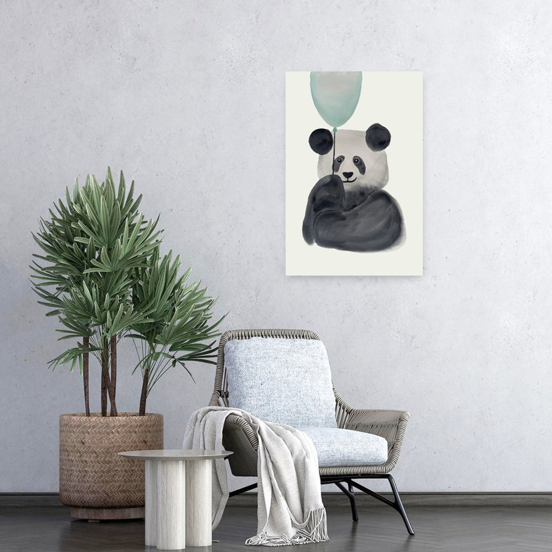 Art contemporain, art panda contemporain, H 24 po x l 16 po