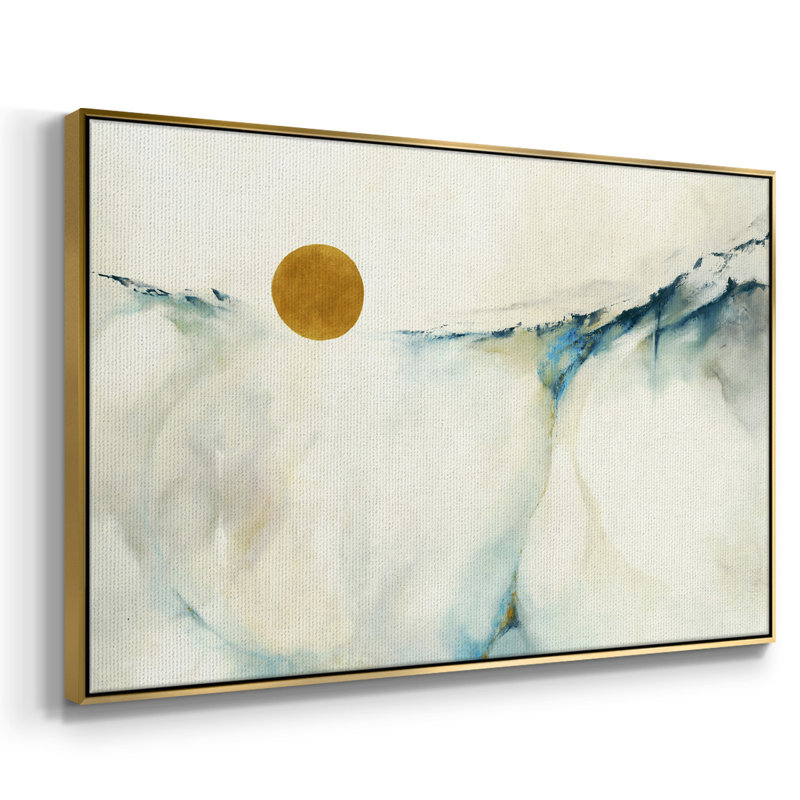 " Continuum ", Gold Floater Framed Canvas, 25" H x 37" W x 2" D