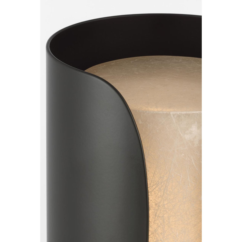 Anne-Marie Barton Armise 18" Sconce with Alabaster, 18" H x 5.25" W x 6.25" D, Matte Carbon