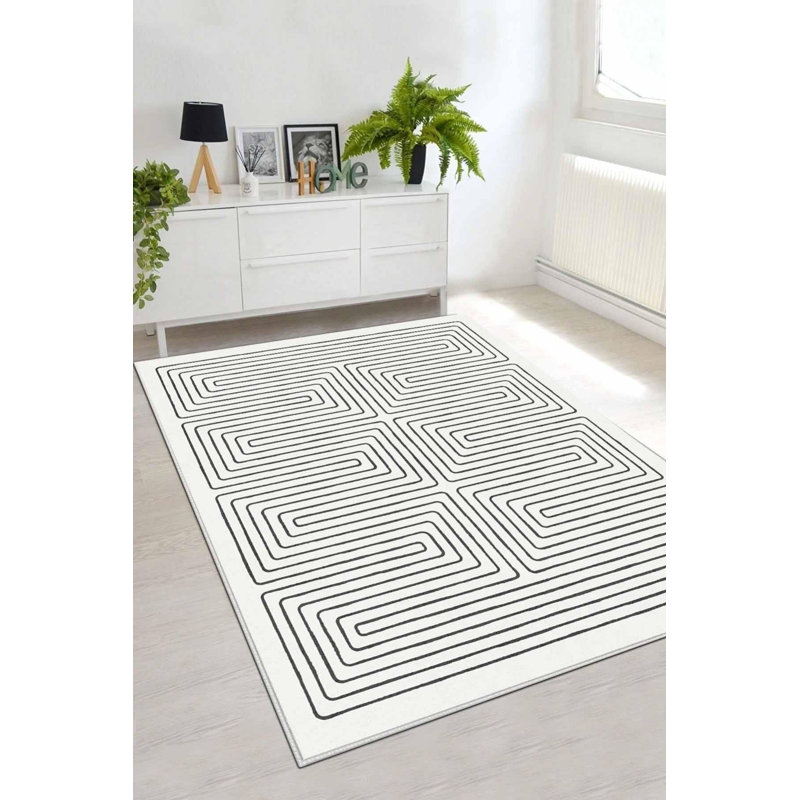 Tapis Megi avec envers antidérapant, Rectangle 3 pi 3 po x 4 pi 11 po
