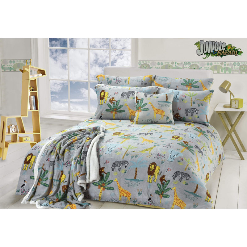 Polyester No Pattern Duvet Cover Set with Pillowcases Included, Double Duvet Cover Set + 2 Pillowcases