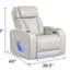 Fauteuil inclinable Fortuner de style moderne en bois avec fonction de massage incluse-1111777748