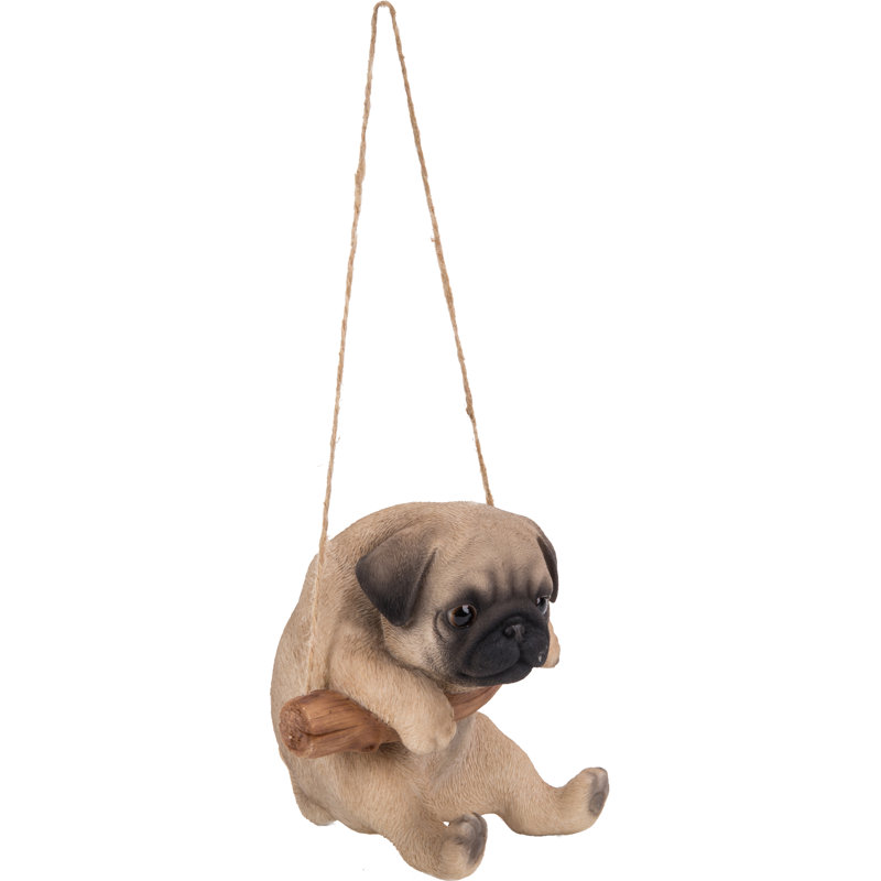 Statue chiot carlin pendant