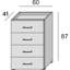 Gurusharan 60cm W 4 - Drawer Chest of Drawers-1411809806